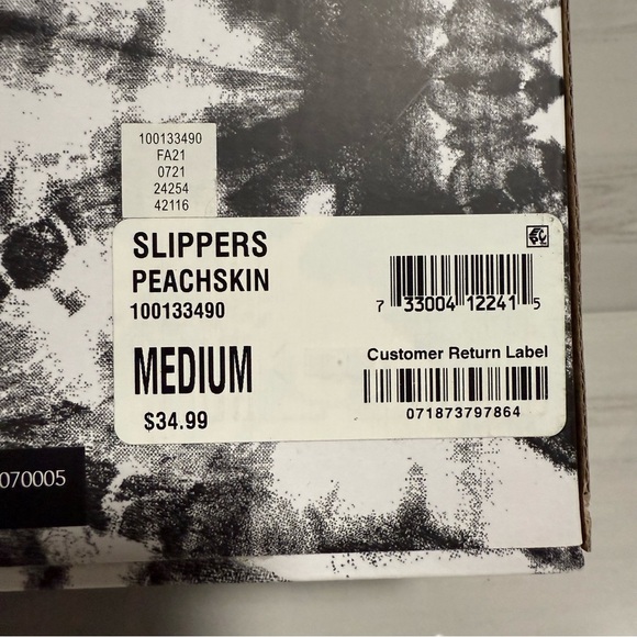 Cozy Pink Fluffy Side Slippers Slingback Girly Luxe Coquette Medium 7-8 - Picture 7 of 7